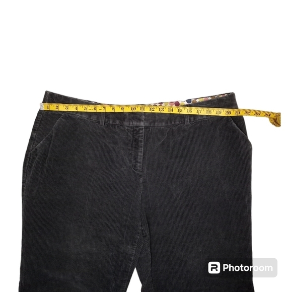 Boden Wide Wale Corduroy Pants Dark Gray Size 18L - Picture 11 of 16